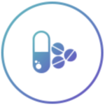 medication icon, pain relief pills